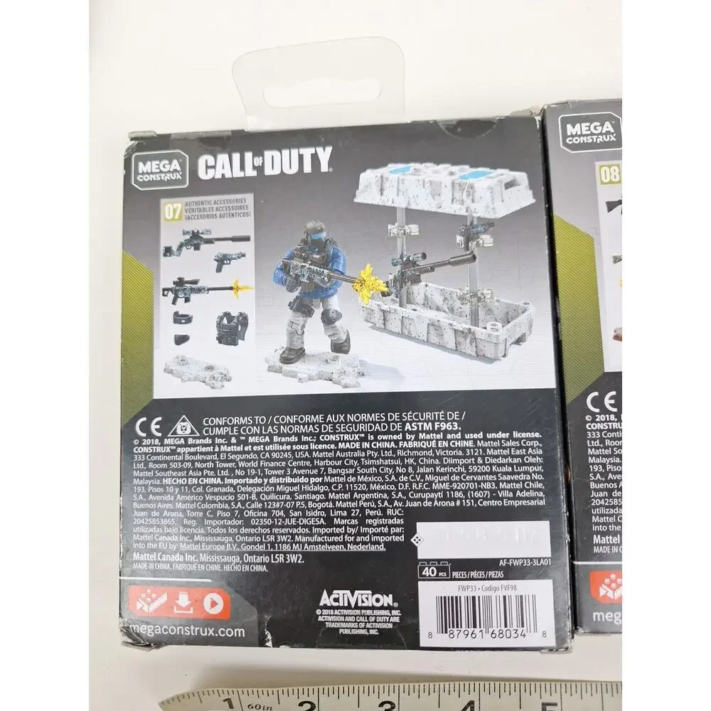 Mega Construx Call Of Duty 3 Pack Action Figure Set New, GCN92, FVF99,FWP33